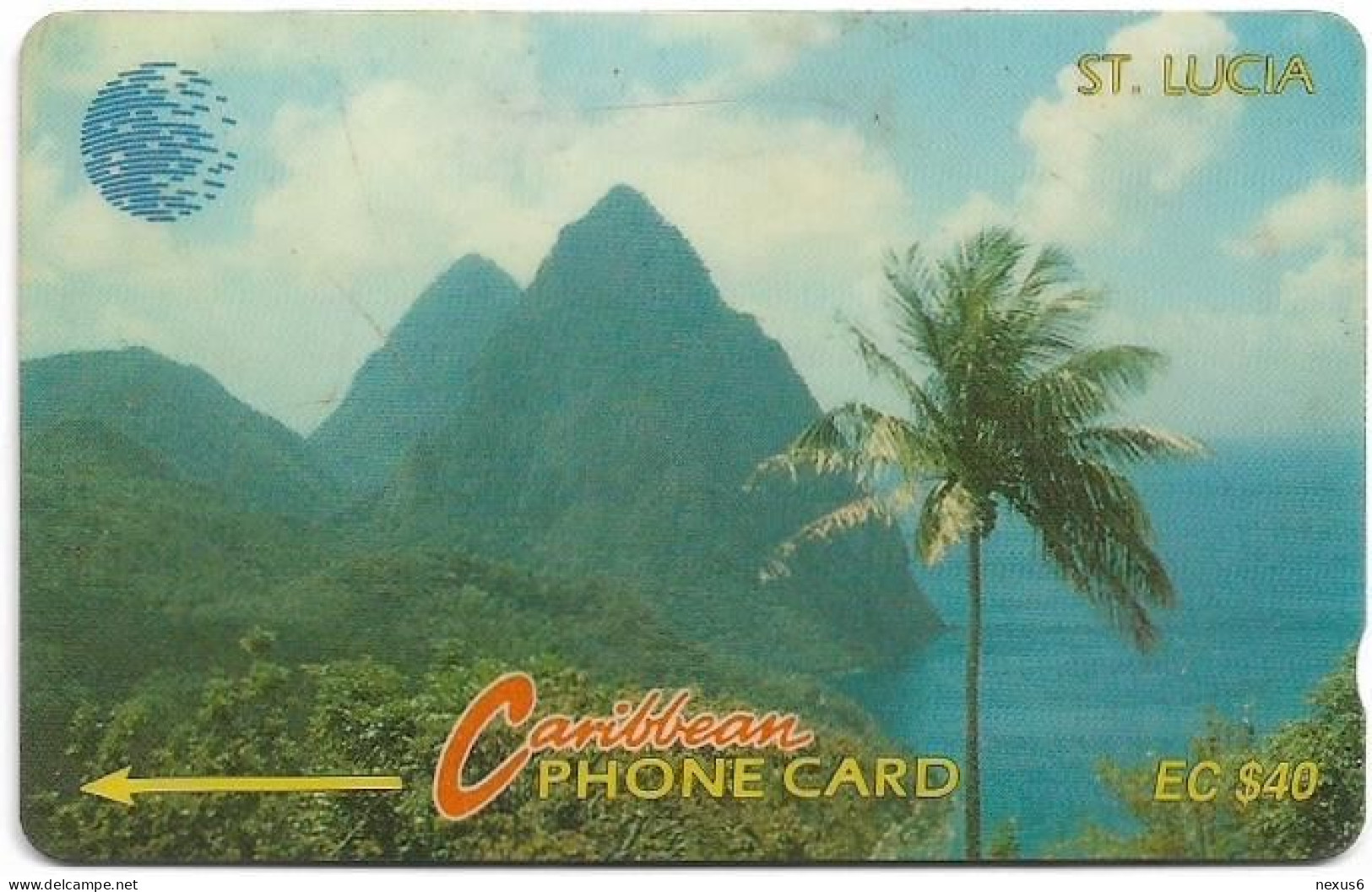 St. Lucia - C&W (GPT) - Pitons 2 - 9CSLC - 1993, 20.000ex, Used - Saint Lucia