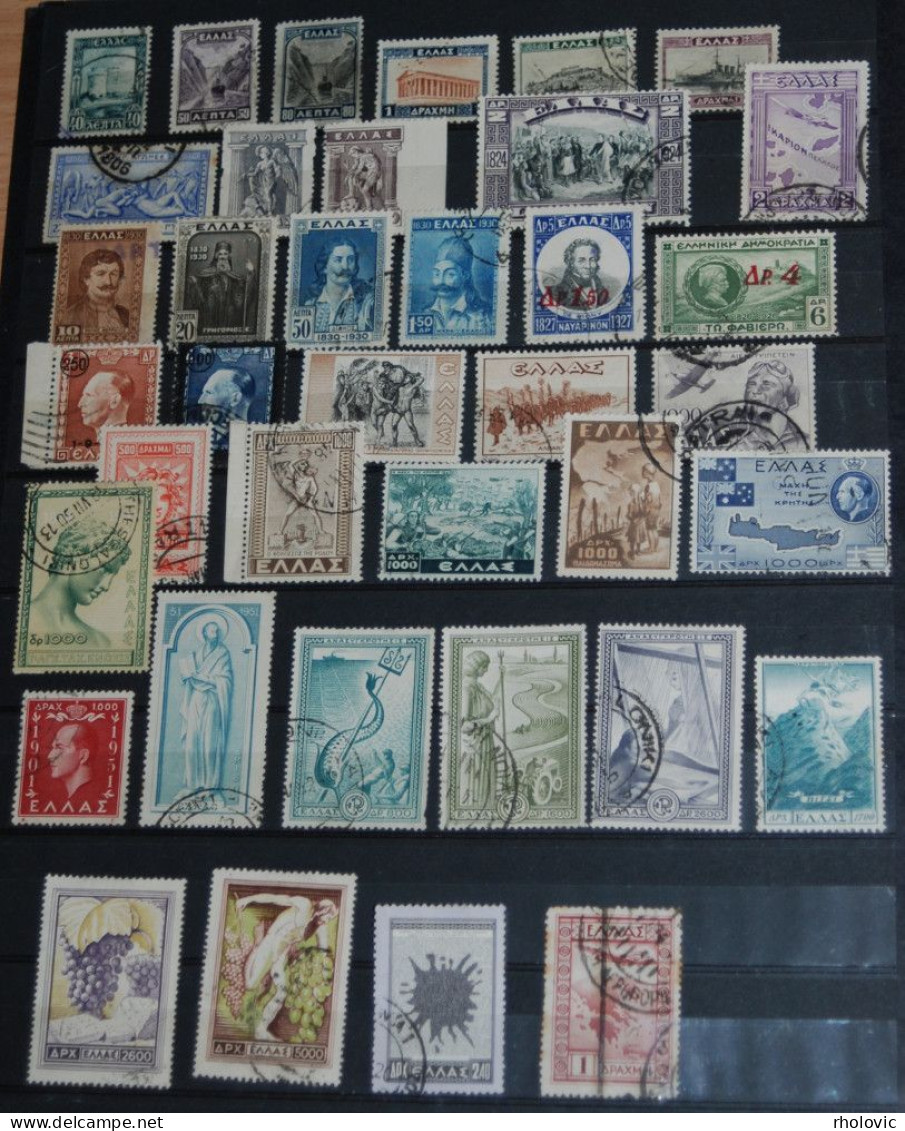 GREECE 1906-54, Mix Stamps, Collection, Used - Sammlungen