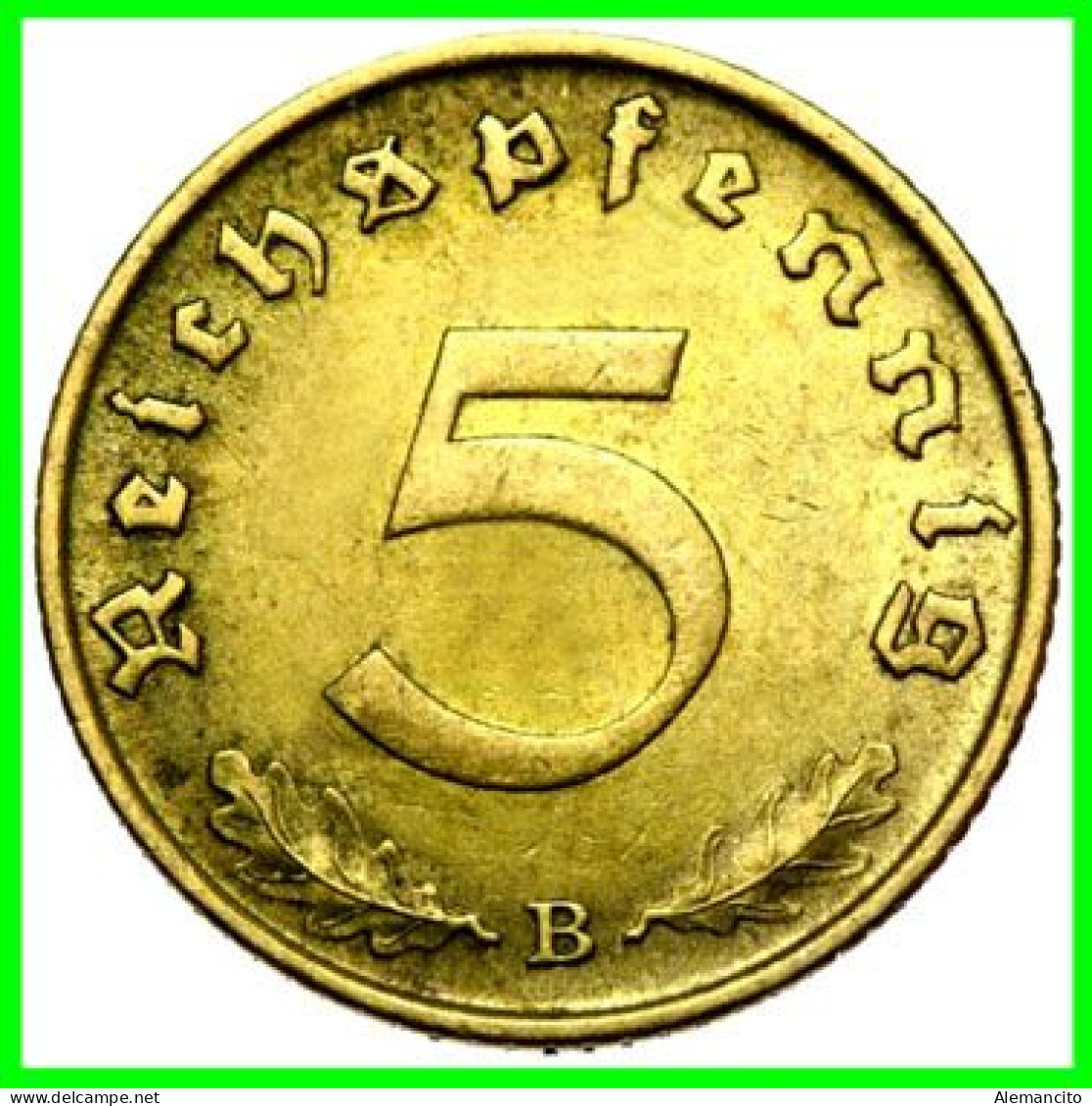 GERMANY - ALEMANIA DEUTFCHES REICH SERIE DE 7 MONEDAS DE 0.05 REICHSPFENNIG AÑO 1938 BRONCE 2ª GUERRA MUNDIAL - 5 Reichspfennig