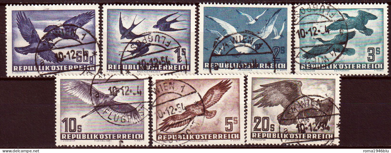 Austria 1950 Unif.a54/60 O/used VF/F - Autres & Non Classés