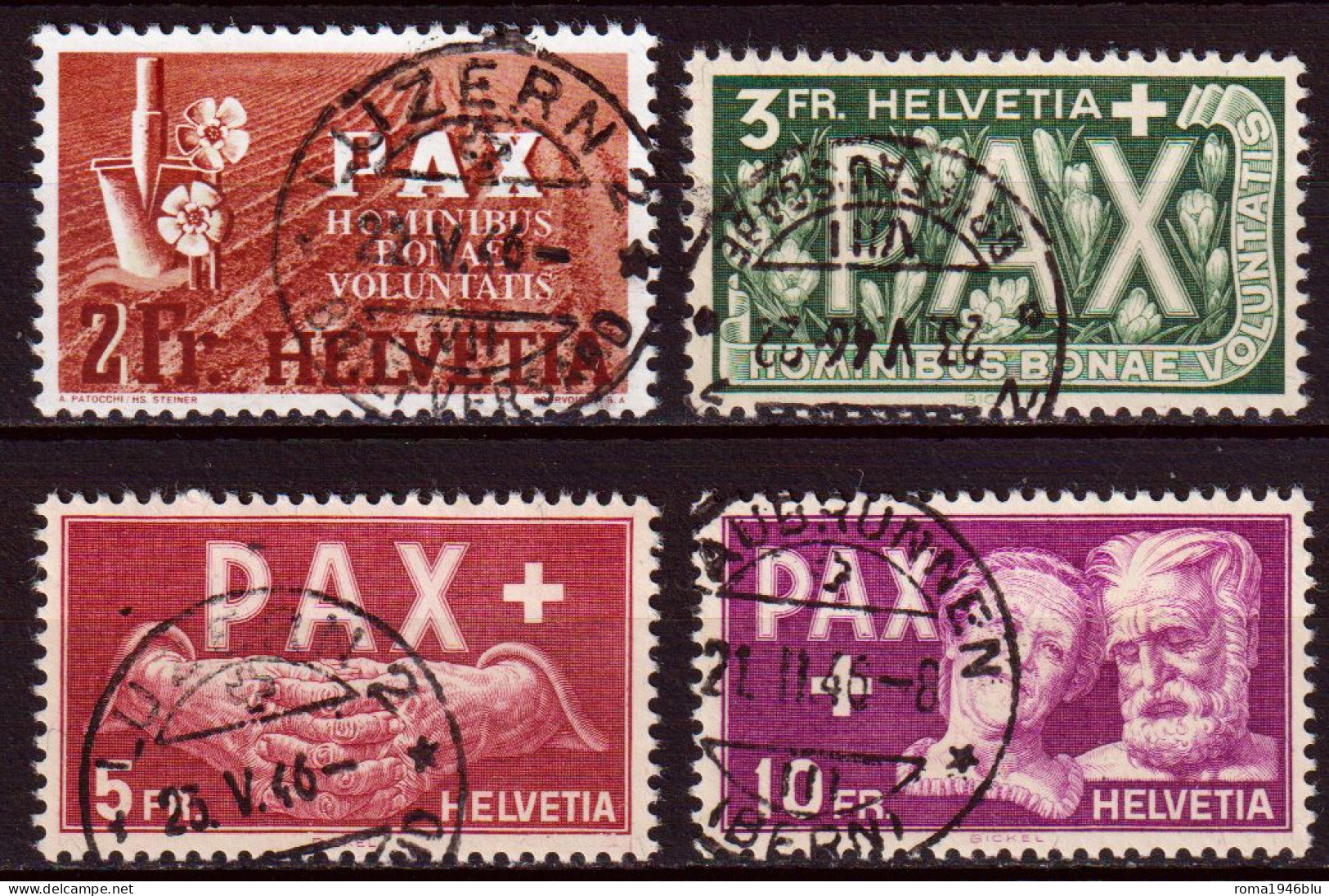 Svizzera 1945 Unif.414/17 O/used VF/F - Used Stamps