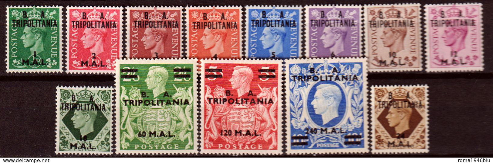 Tripolitania 1950 Sass.14/26 **/*/MNH /MHVF/F - Tripolitaine