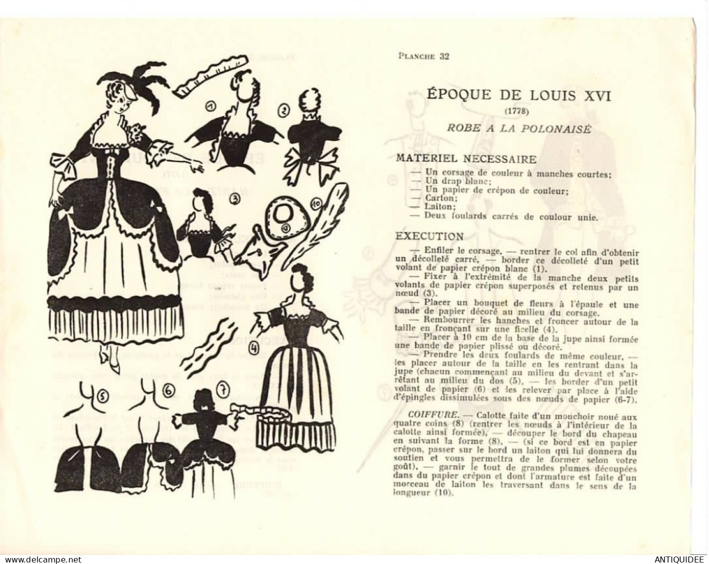 FICHES DE COSTUMES IMPROVISES Par Denise KIEB ( Première Série ) - - Théâtre & Déguisements