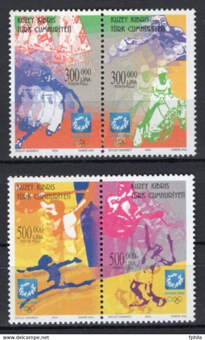 2004 NORTH CYPRUS ATHENS OLYMPIC GAMES MNH ** - Summer 2004: Athens