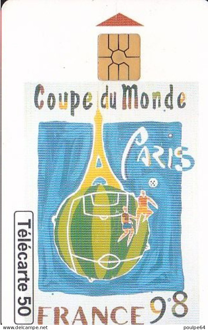 F854  04/1998 - PARIS " Affiche Coupe Du Monde "  - 50 GEM2 - 1998