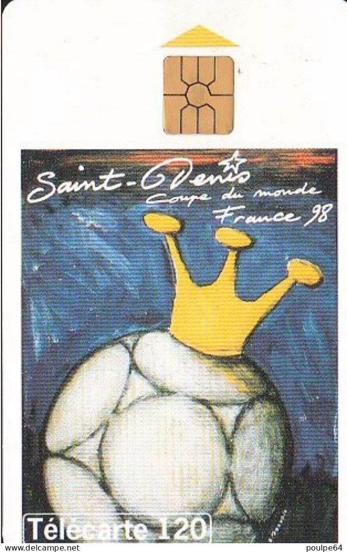 F856  04/1998 - SAINT-DENIS " Affiche Coupe Du Monde "  - 120 GEM2 - 1998