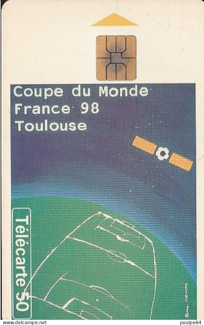 F858  04/1998 - TOULOUSE " Affiche Coupe Du Monde " - 50 SO3 (verso : N° Deux Lignes - 2ème Ligne Vers La Gauche Sous A) - 1998