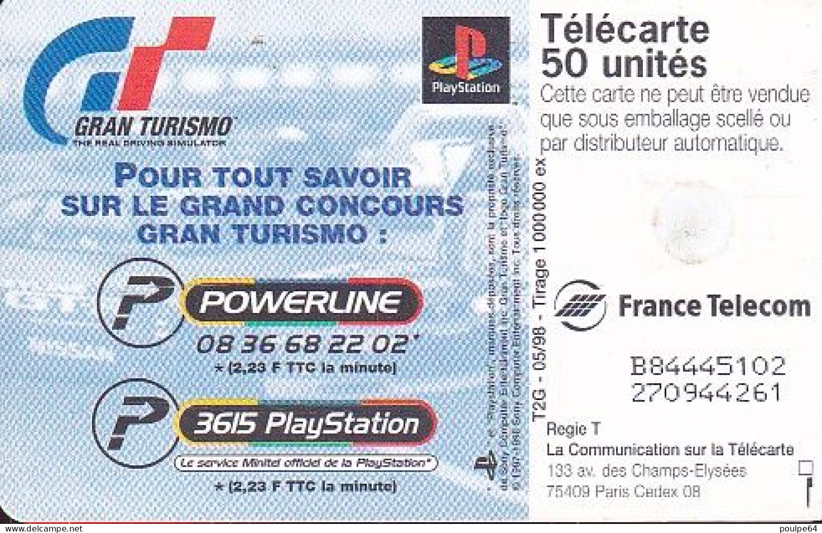 F860  05/1998 - PLAYSTATION - VIPER- 50 GEM2 - 1998