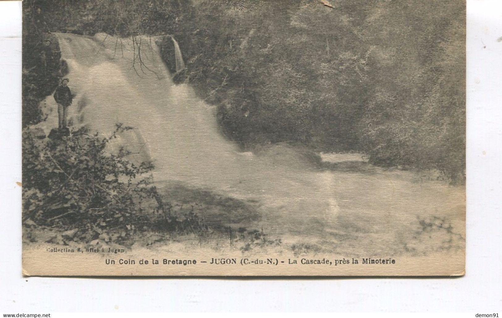 CPA - JUGON . La Cascade Près La Minoterie - - Jugon-les-Lacs