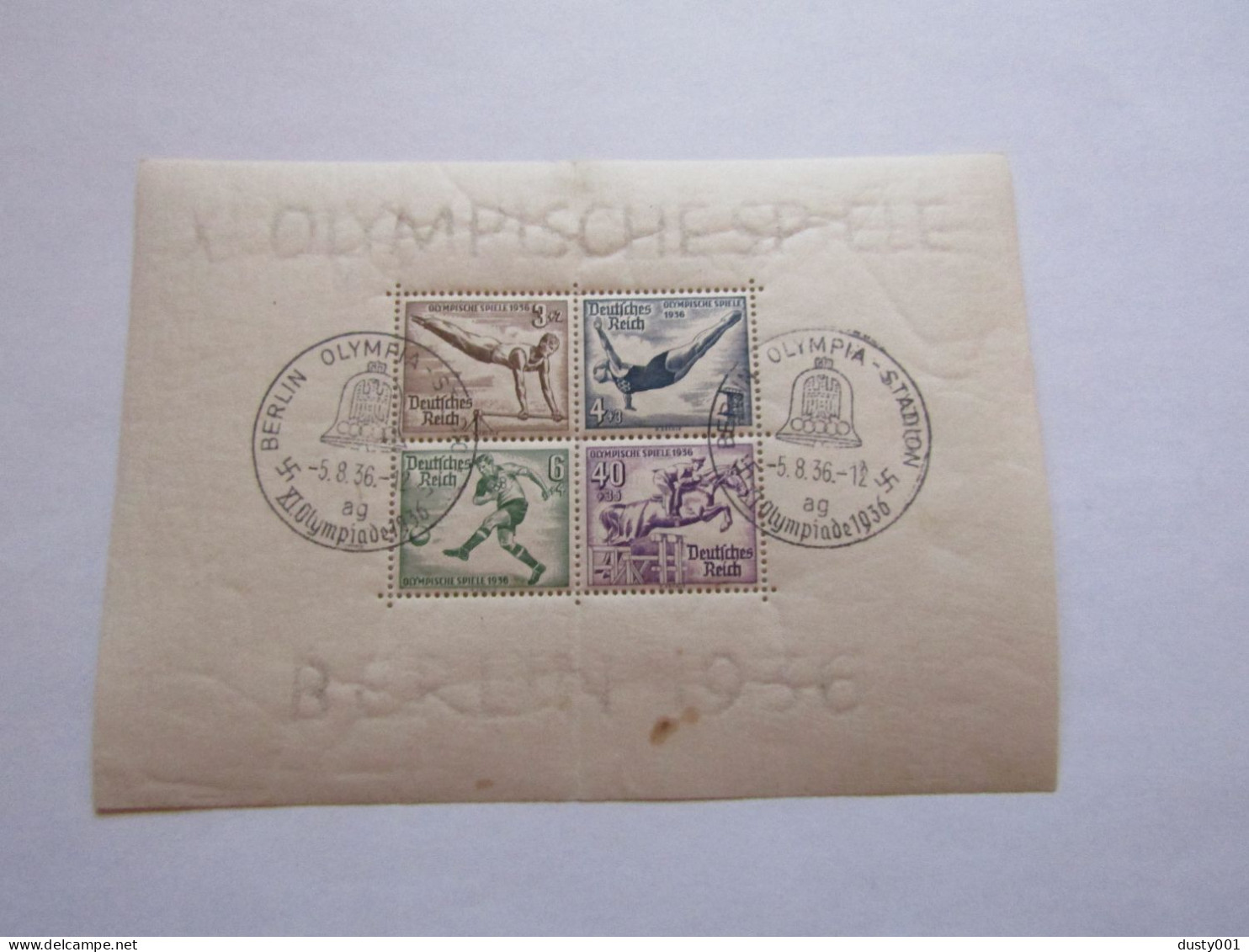 All319    Bloc Feuillet  JO  Berlin   1936   MNH   MI Bl6 - Summer 1936: Berlin