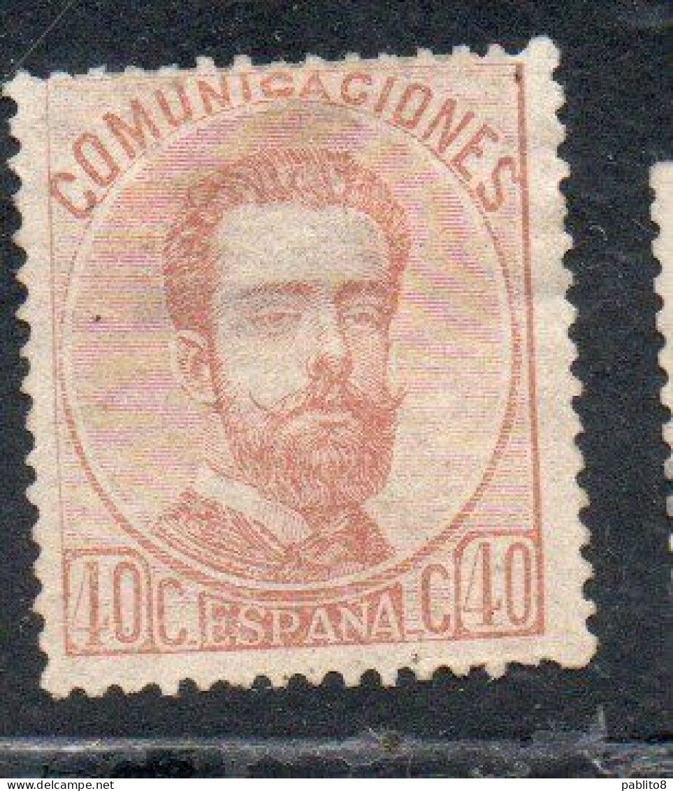 SPAIN ESPAÑA SPAGNA 1872 1873 KING AMADEO RE ROI 40c  MH - Ungebraucht