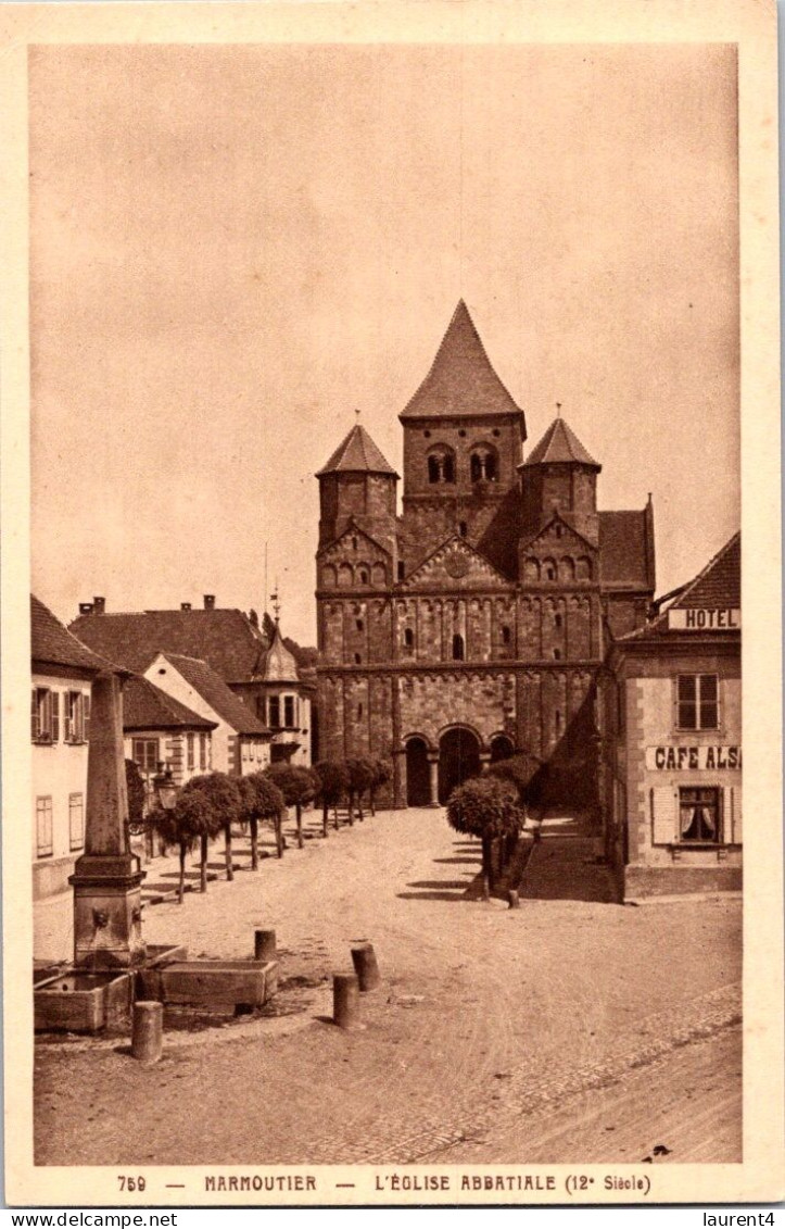 18-11-2023 (2 V 31) France (very Old) - (not Posted) Eglise De Marmoutier - Kirchen U. Kathedralen