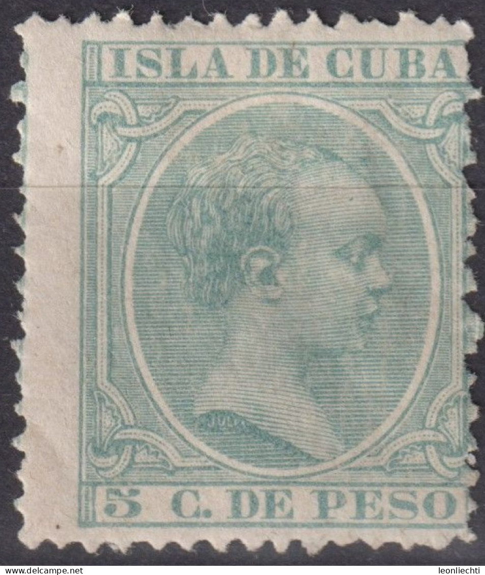 1890 Kuba-Amerikanische Besatzung, *  Mi:ES-CU 67, Sn:CU 144, Yt:CU 76, King Alfonso XIII - Ungebraucht