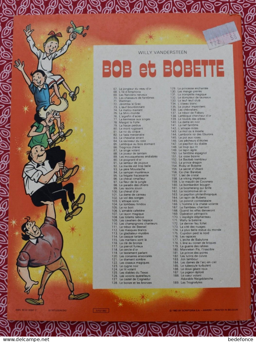 Bob Et Bobette - 122 - Les Ciseaux Magiques - Willy Vandersteen - Bob Et Bobette