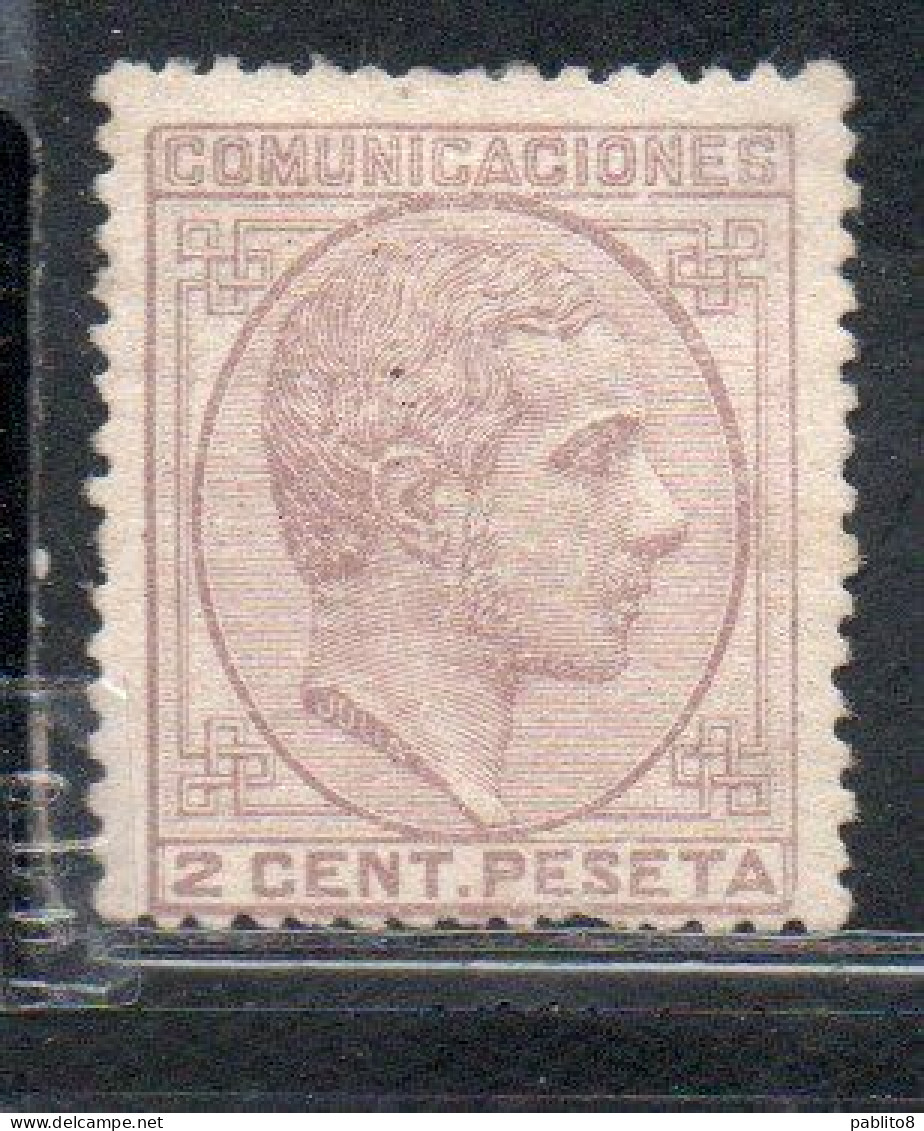 SPAIN ESPAÑA SPAGNA 1878 KING ALFONSO XII RE ROI 2c MH - Unused Stamps