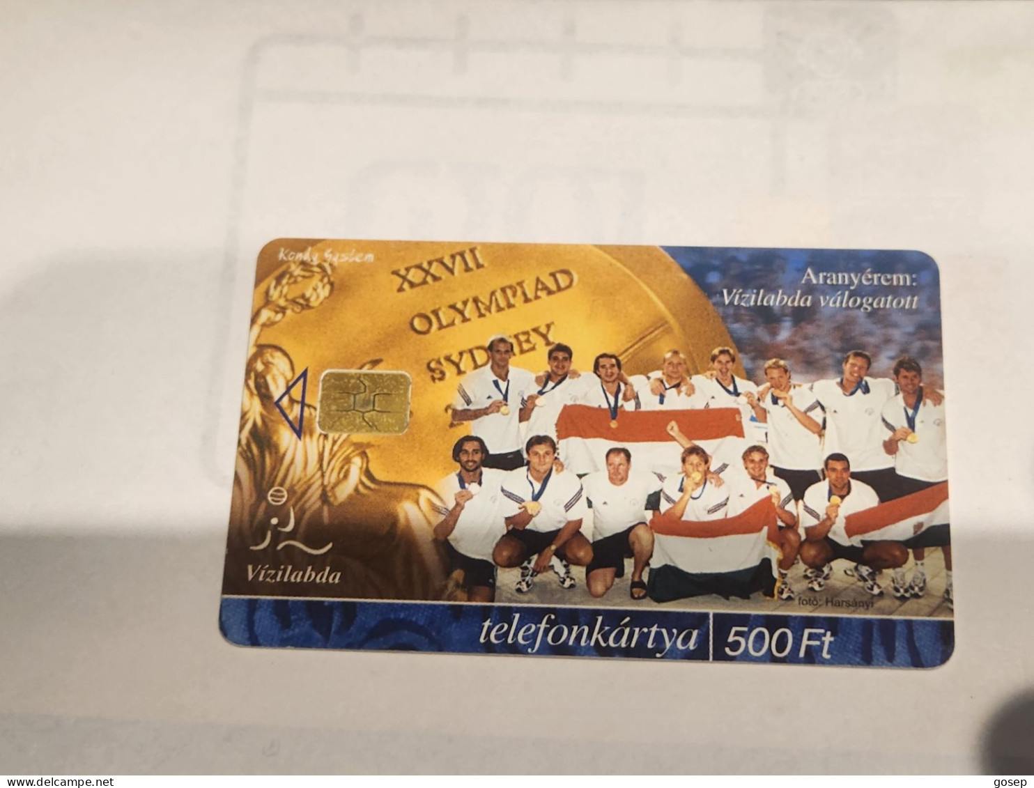 HUNGARY-(HU-P-2000-55S)-Vízilabda Válogatott -(111)(500Ft)(2031C298F)(tirage-30.000)-used,card+1card Prepiad Free - Ungarn