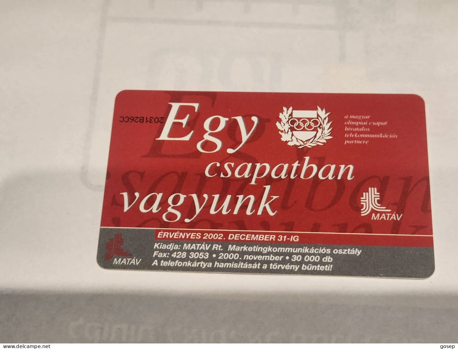 HUNGARY-(HU-P-2000-56)-Pulai-Novák-(112)(500Ft)(2031B26CC)(tirage-30.000)-used,card+1card Prepiad Free - Ungarn