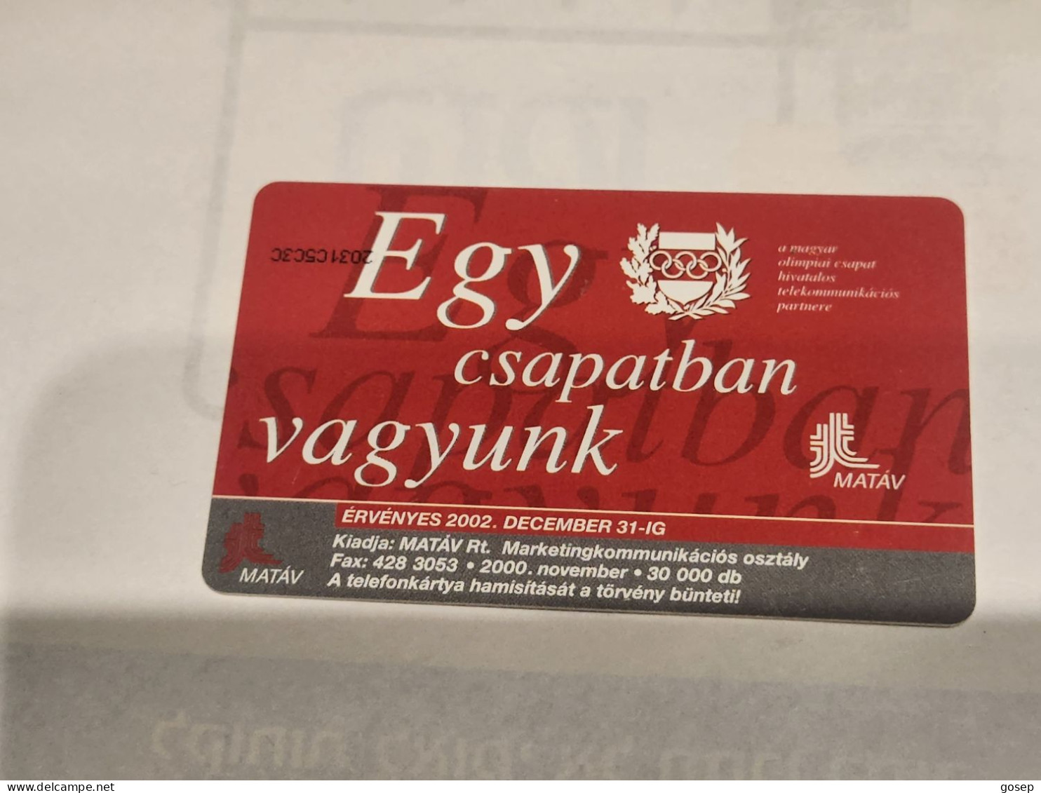 HUNGARY-(HU-P-2000-56)-Pulai-Novák-(113)(500Ft)(2031C5C3C)(tirage-30.000)-used,card+1card Prepiad Free - Ungarn