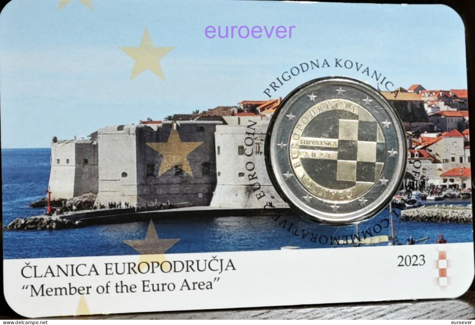 2 Euro Gedenkmünze 2023 Nr. 28 - Kroatien / Croatia - Einführung Euro BU Aus Coincard - Kroatië