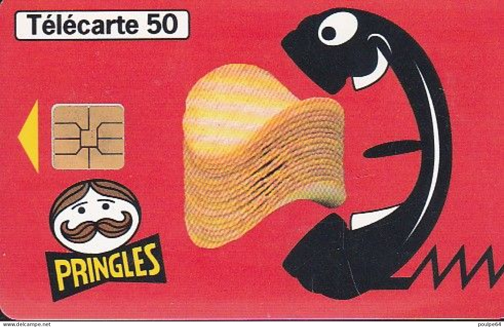 F888  06/1998 - PRINGLES - 50 SO3 - (verso : N° Impacts Deux Lignes - 2ème Ligne Vers La Droite) - 1998