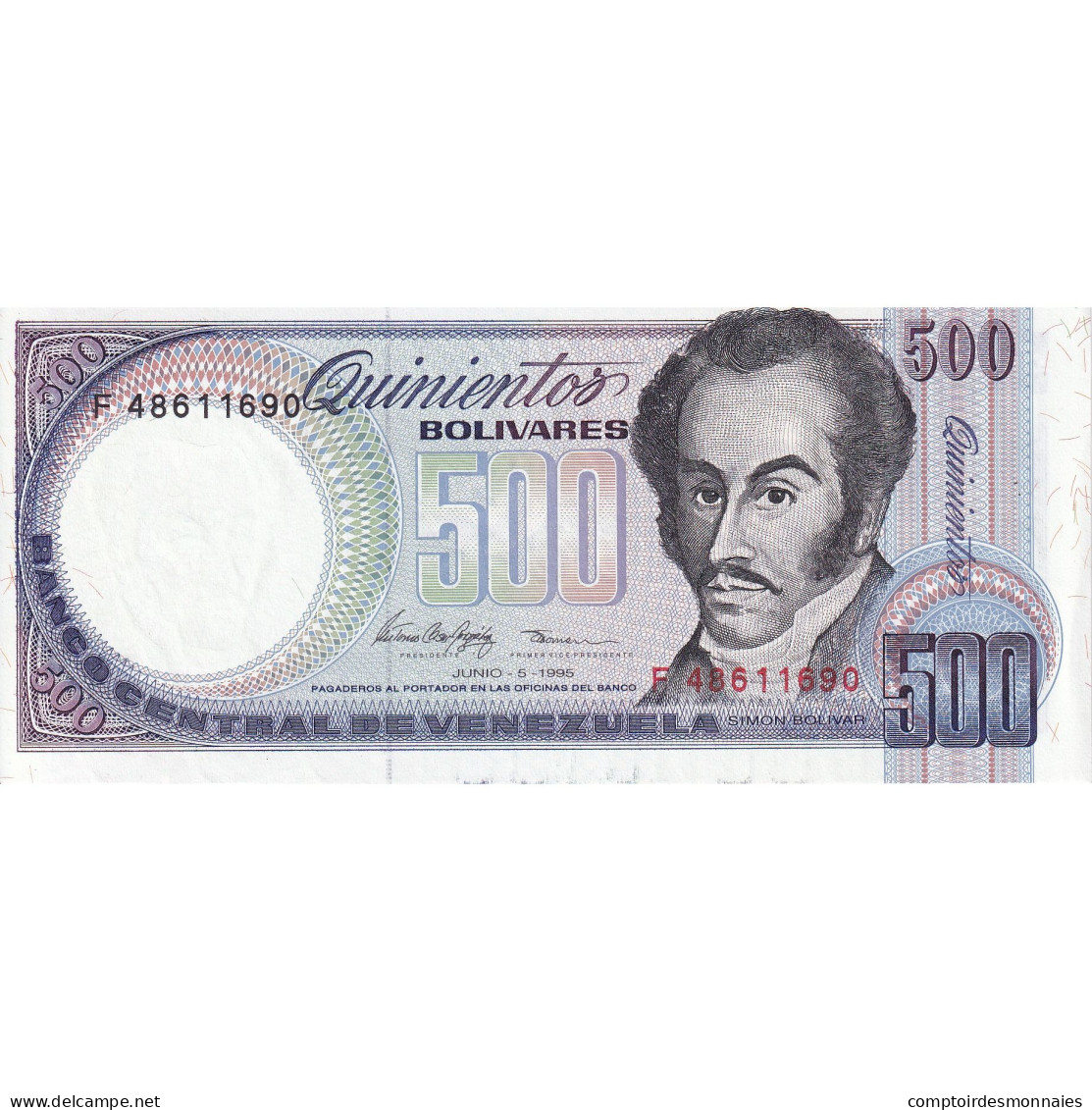 Venezuela, 500 Bolivares, 1995, 1995-06-05, KM:67d, SPL - Venezuela