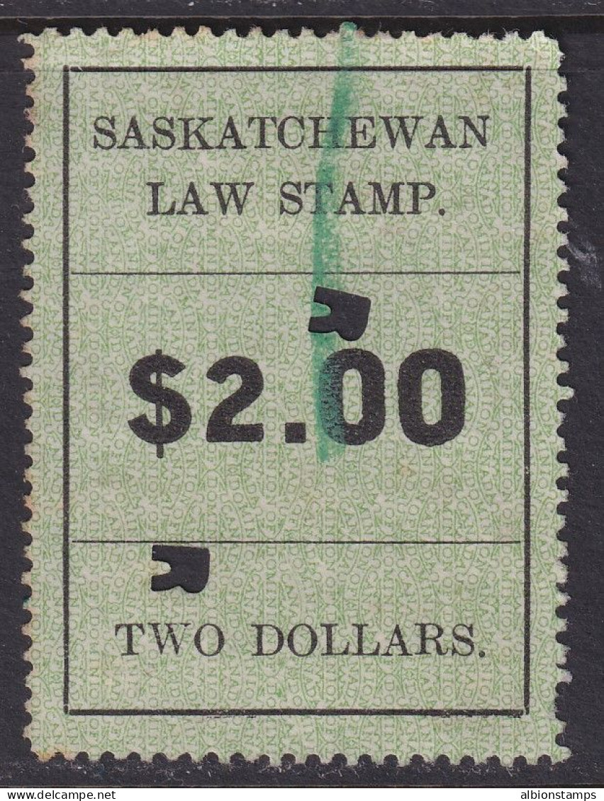 Canada Revenue (Saskatchewan), Van Dam SL28, Used - Fiscale Zegels