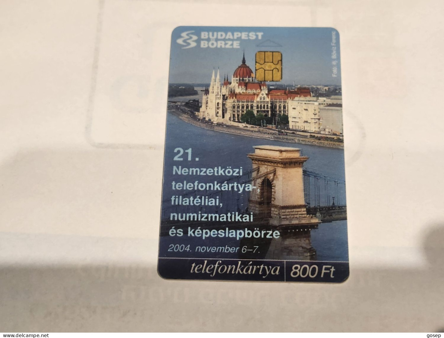 HUNGARY-(HU-P-2004)-BUDAPEST BORZE-(121)(800Ft)(C471BAF20)(tirage-30.000)-used,card+1card Prepiad Free - Ungarn