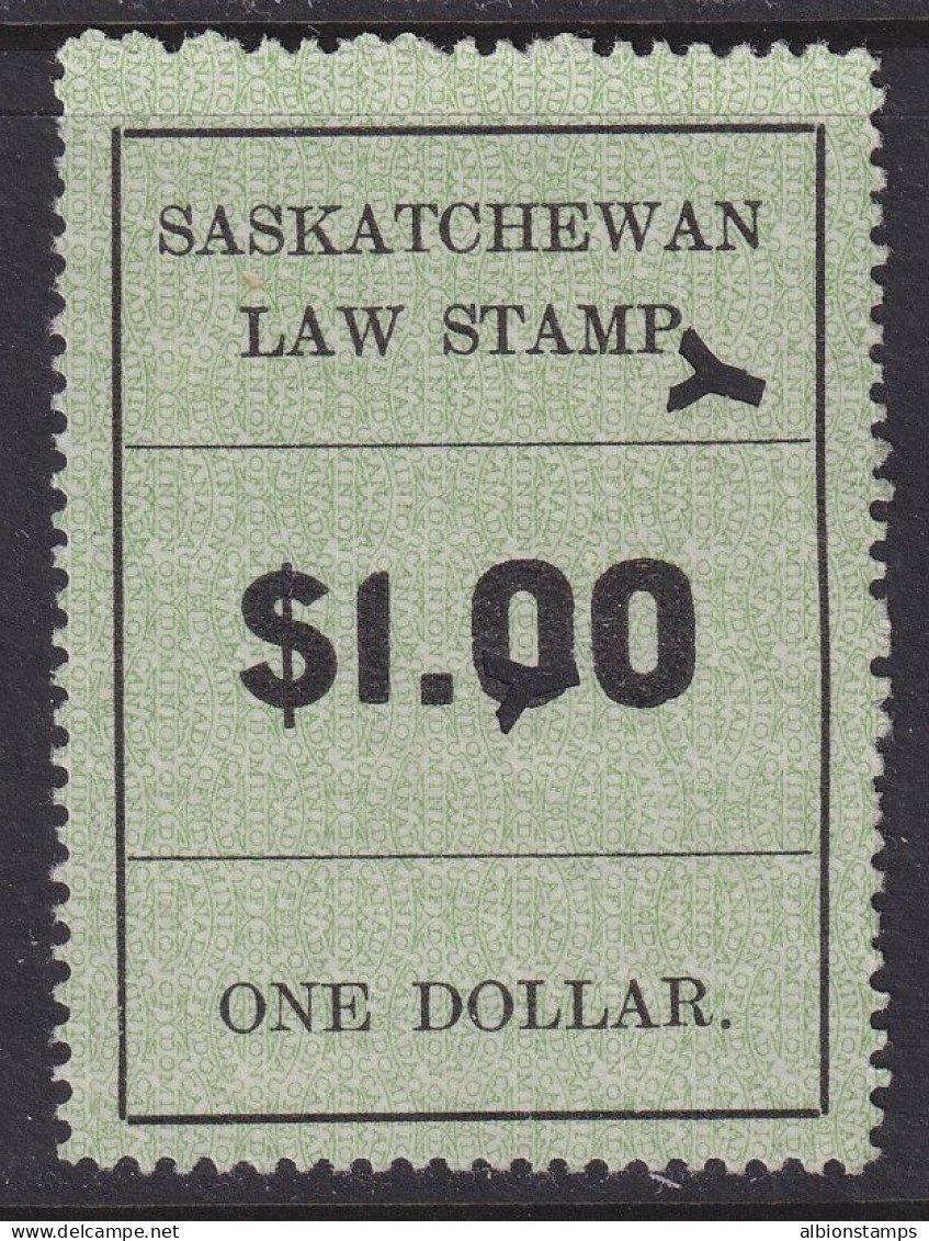 Canada Revenue (Saskatchewan), Van Dam SL27, Used - Fiscale Zegels