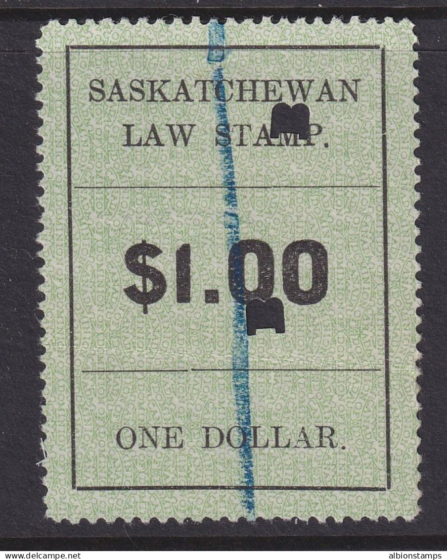 Canada Revenue (Saskatchewan), Van Dam SL27, Used - Fiscale Zegels