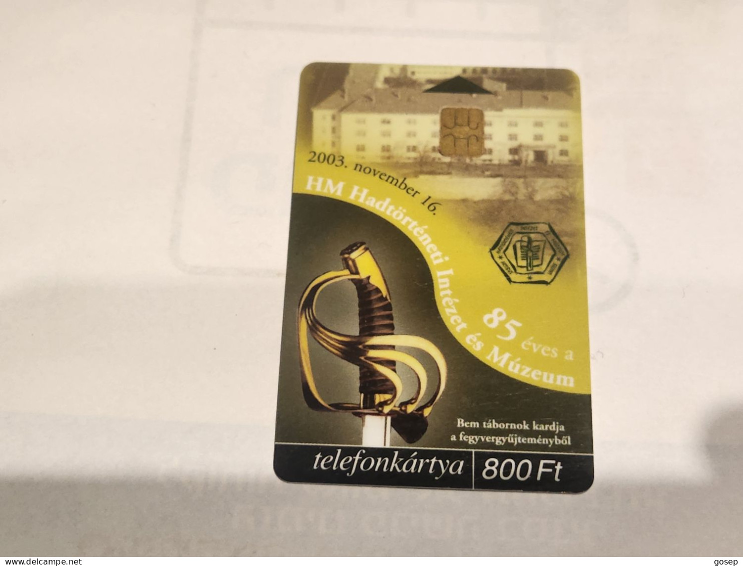 HUNGARY-(HU-P-2003)-HM Hadtorteneti Intezet-(122)(800Ft)(C36201923)(tirage-50.000)-used,card+1card Prepiad Free - Ungarn