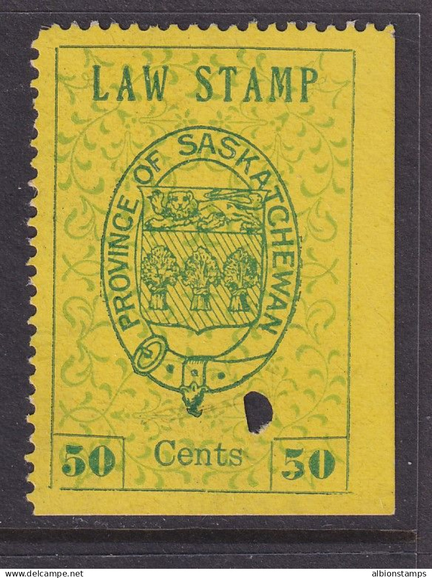 Canada Revenue (Saskatchewan), Van Dam SL5, Used (thin) - Steuermarken