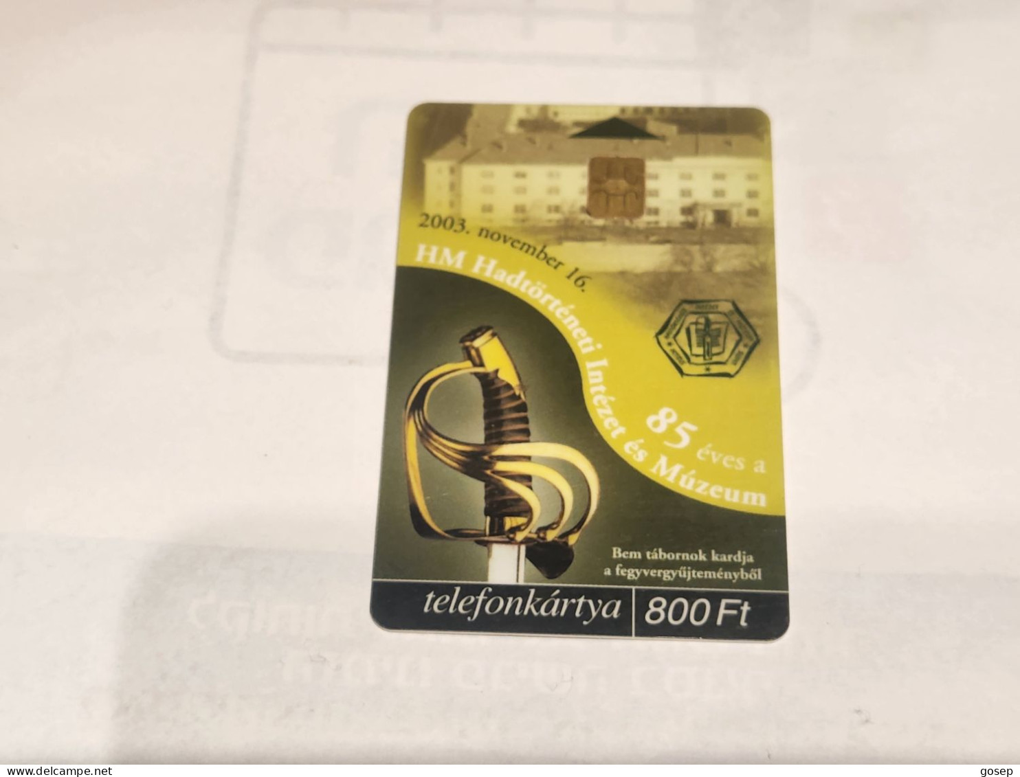 HUNGARY-(HU-P-2003)-HM Hadtorteneti Intezet-(123)(800Ft)(C362010CD)(tirage-50.000)-used,card+1card Prepiad Free - Ungarn