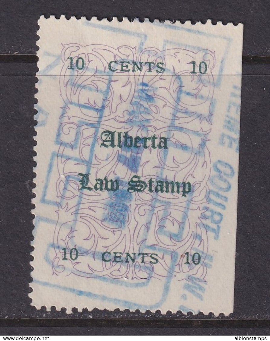 Canada Revenue (Alberta), Van Dam AL1, Used - Fiscale Zegels