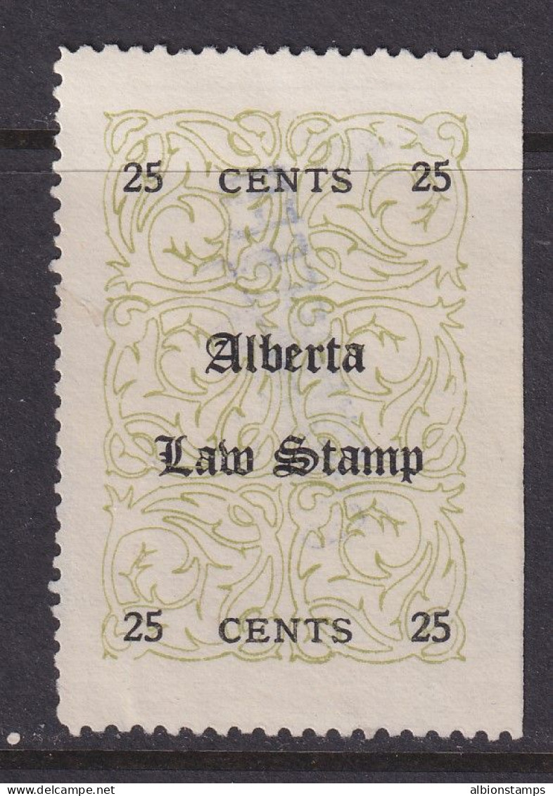 Canada Revenue (Alberta), Van Dam AL10, Used (small Thin) - Steuermarken