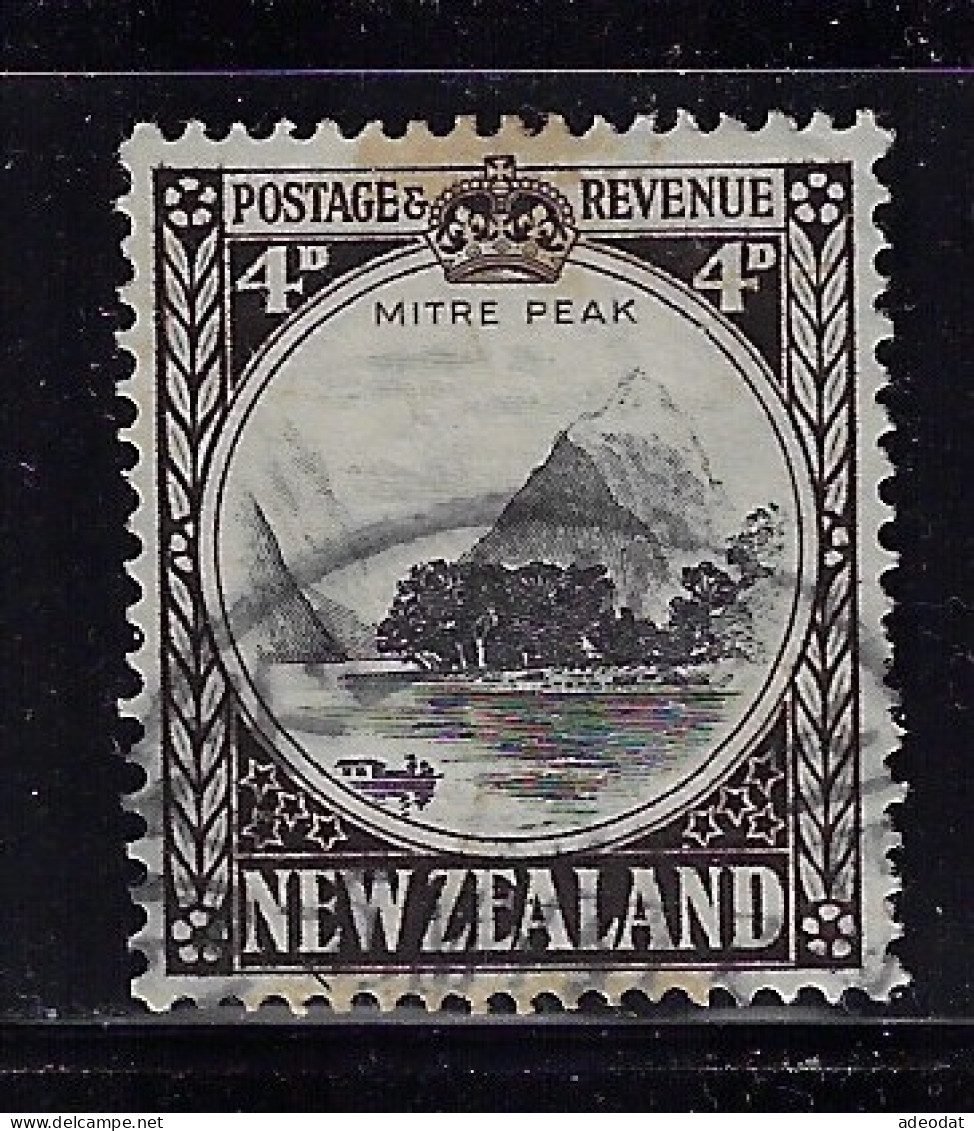 NEW ZEALAND 1935 MITRE PEAK SCOTT #191 USED - Usati
