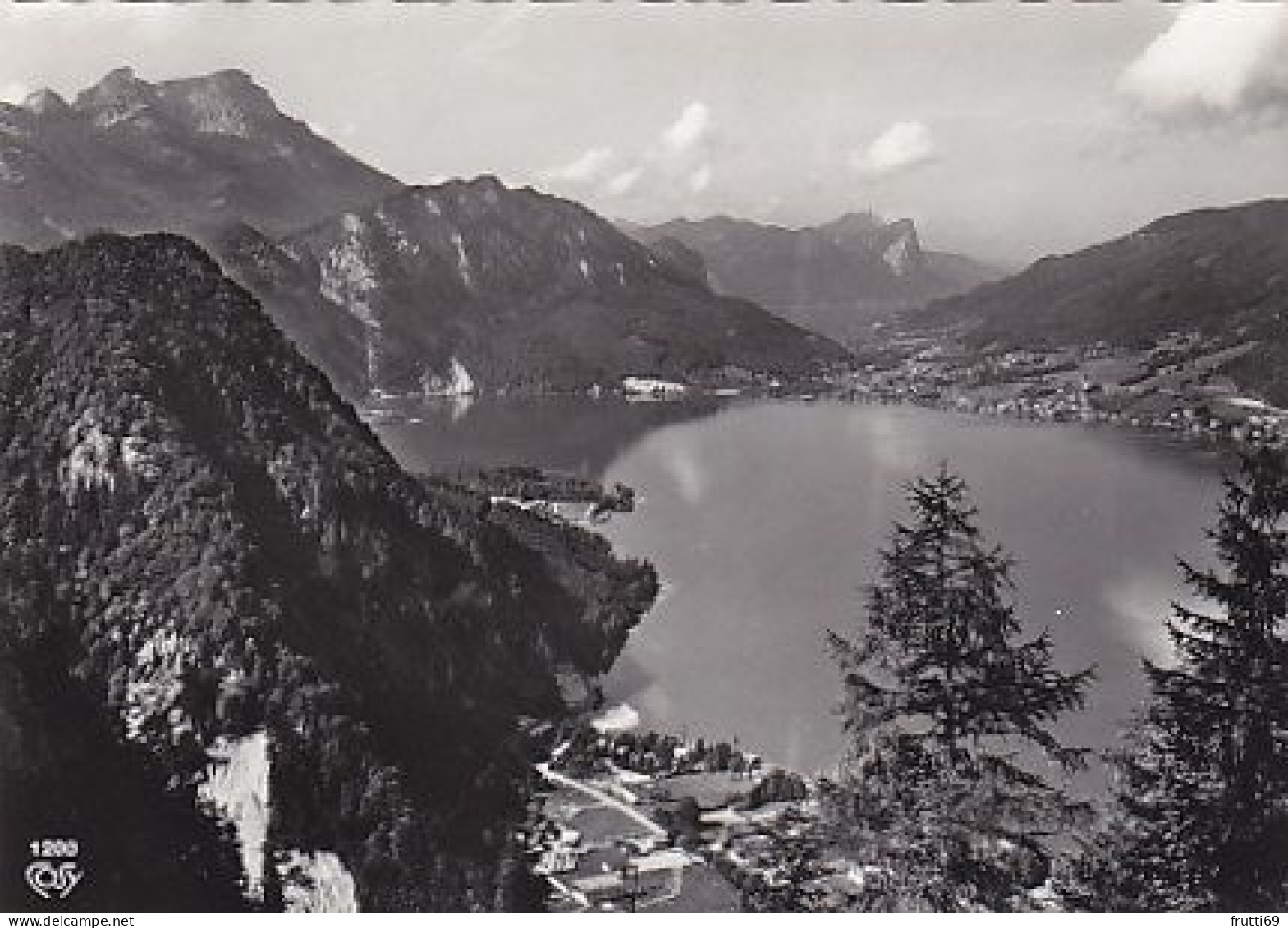 AK 180782 AUSTRIA - Blick Auf Attersee Mit Unterach Dahinter Mondsee - Attersee-Orte