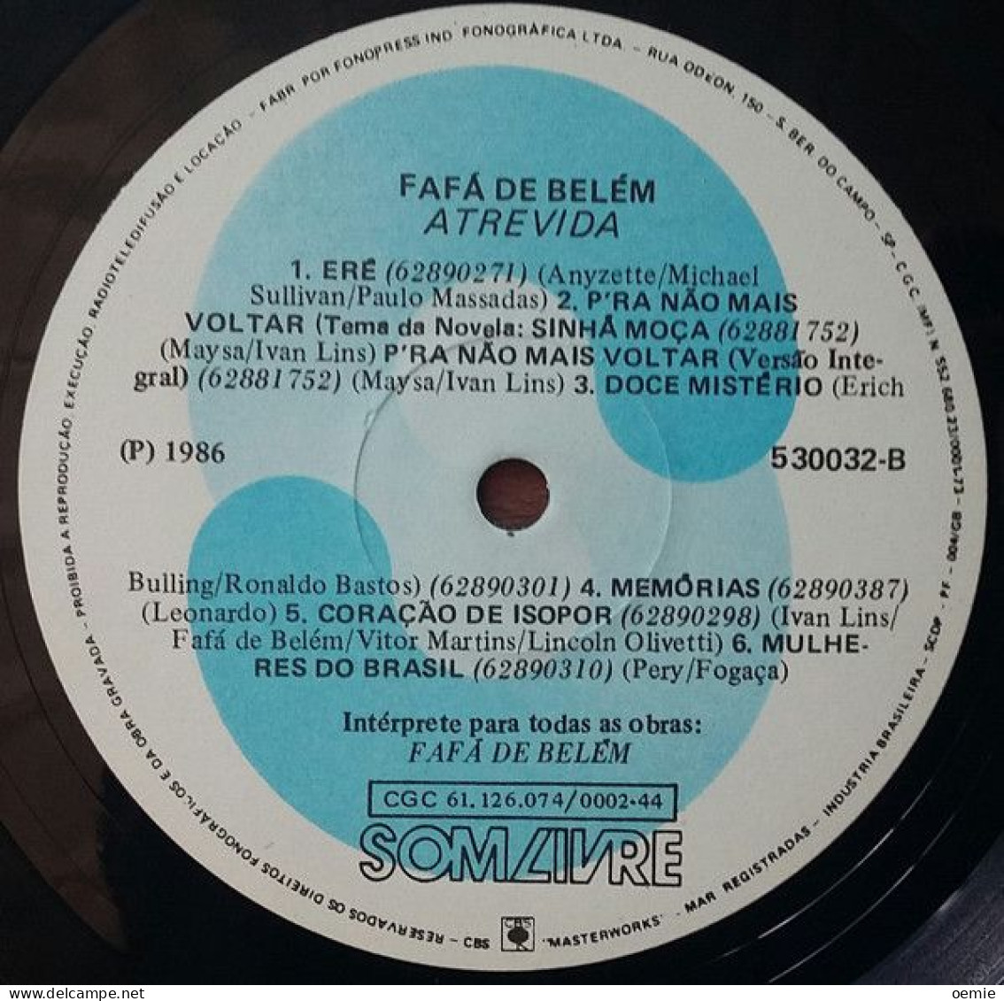 FAFA DE  BELEM    ATREVIDA - Disco & Pop