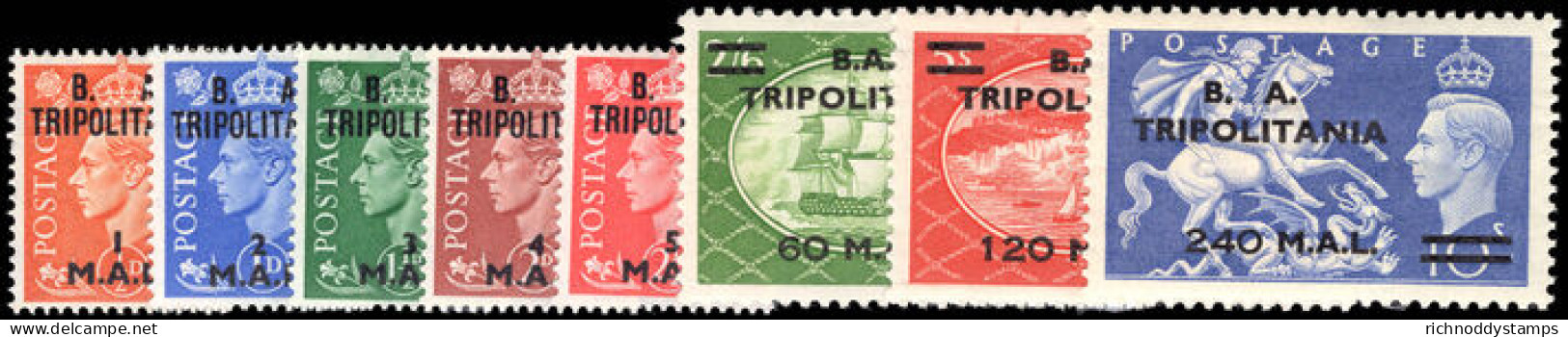 Tripolitania 1951 Set Lightly Mounted Mint. - Tripolitaine