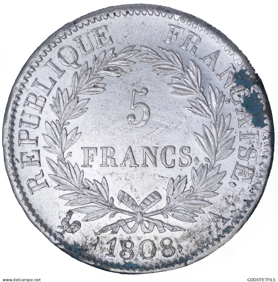 Premier Empire-5 Francs 1808 Paris - 5 Francs