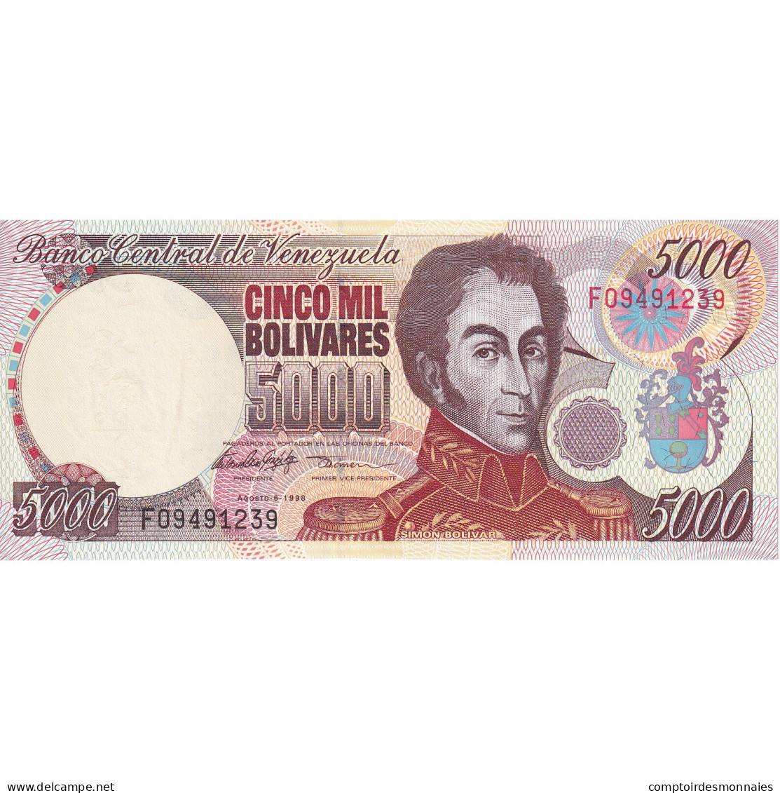 Venezuela, 5000 Bolivares, 1997, 1997-06-16, KM:78a, NEUF - Venezuela