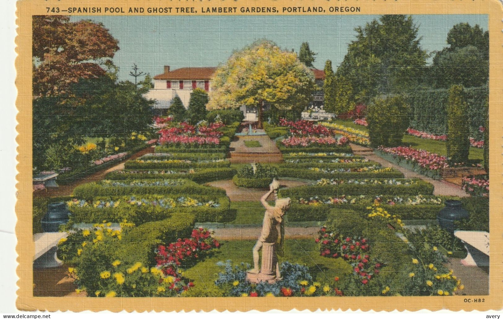 Spanish Pool And Ghost Tree, Lambert Gardens, Portland, Oregon - Portland