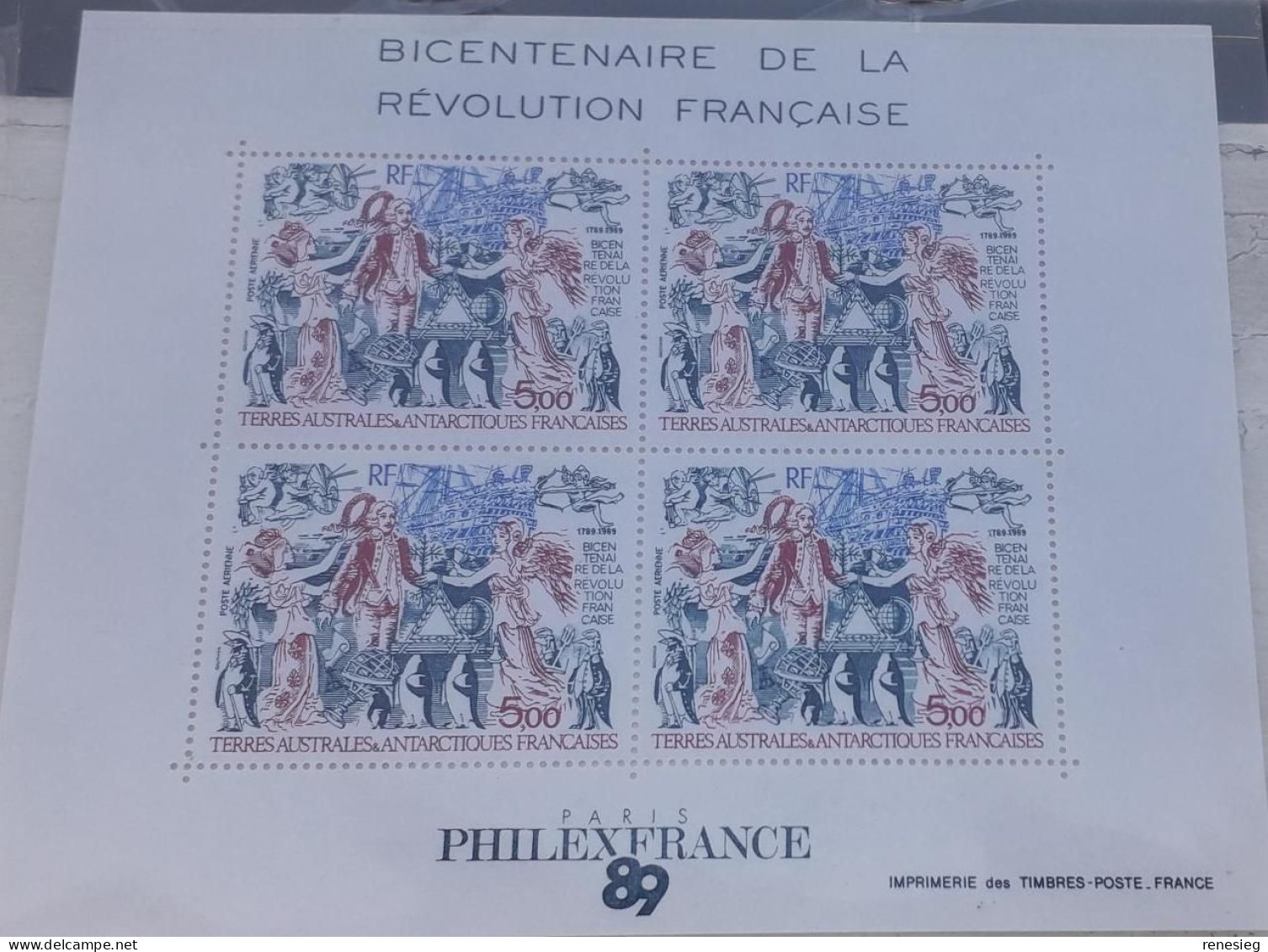 1989 Bicentenaire De La Révolution MNH TB - Blokken & Velletjes