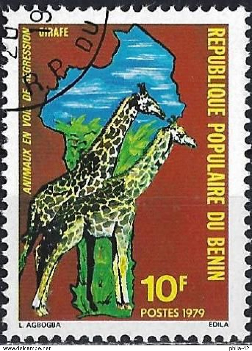 Benin 1979 - Mi 192 - YT 458 ( Wild Fauna : Giraffe ) Used - Giraffes