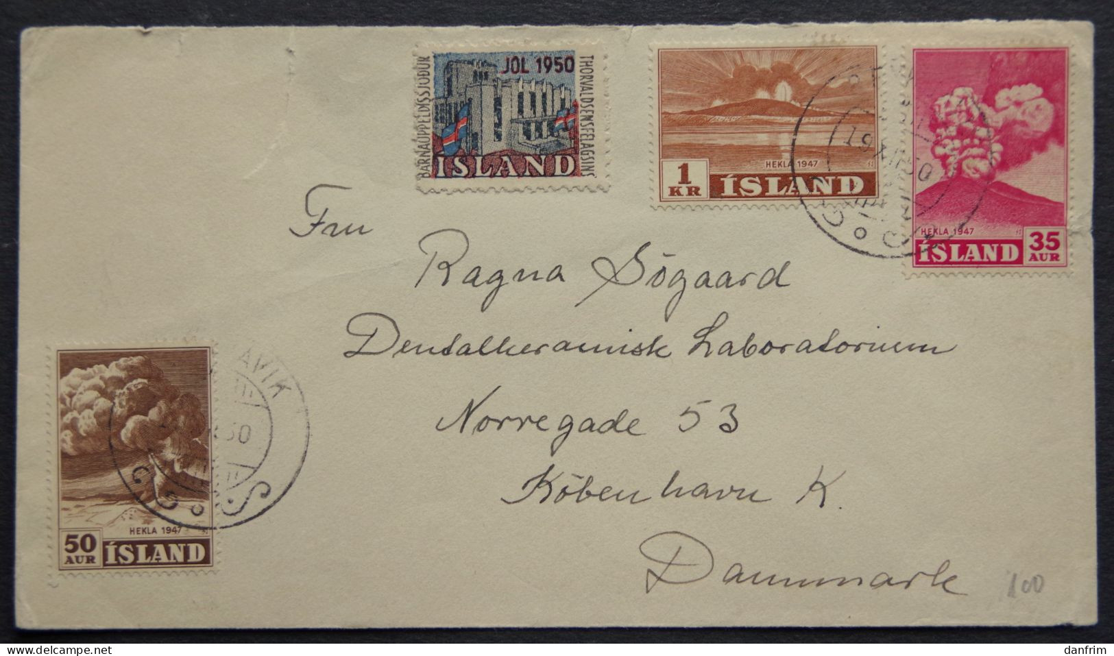 Iceland  1950  Letter   ( Lot 5626 ) - Cartas & Documentos