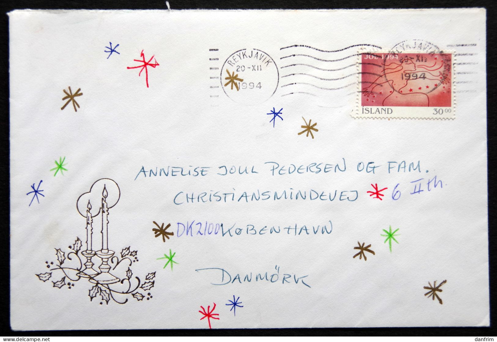 Iceland  1994  Letter   ( Lot 5626 ) - Storia Postale