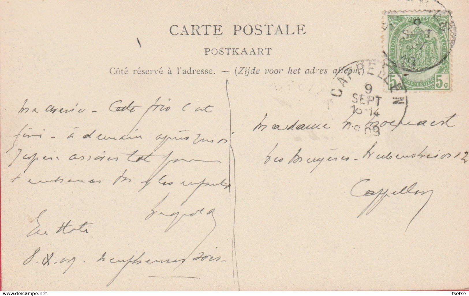 Soignies - Pont De La Rue Des Orphelins - 1909 ( Voir Verso ) - Soignies