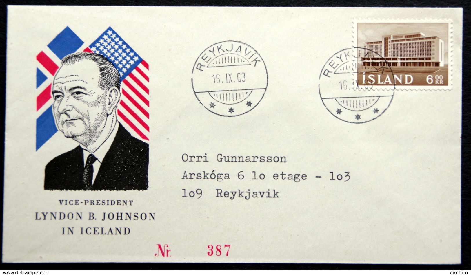 Iceland 1963 Letter    ( Lot 5626 ) - Brieven En Documenten