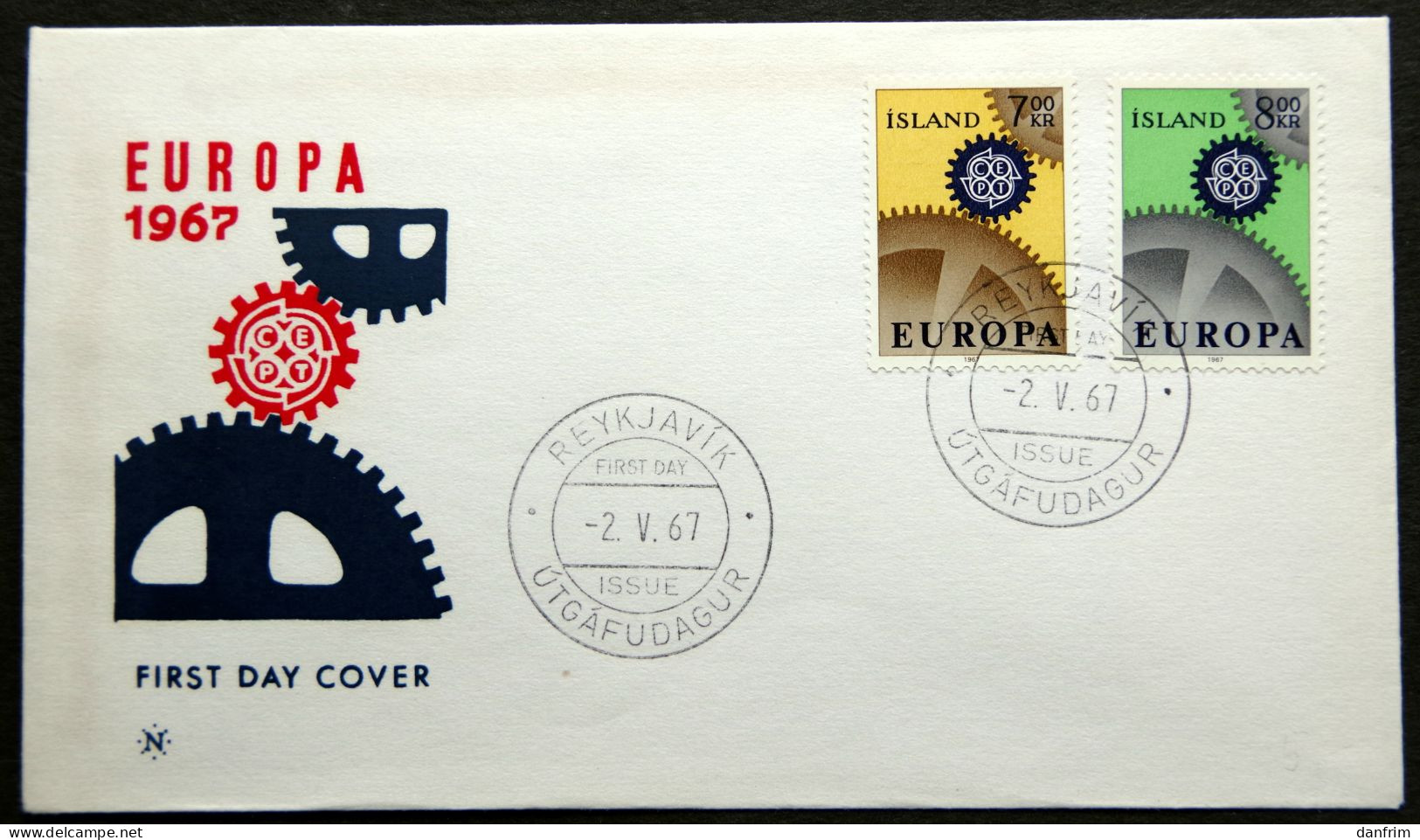 Iceland 1967 EUROPA   Minr.409-10  FDC    ( Lot 3088) - FDC