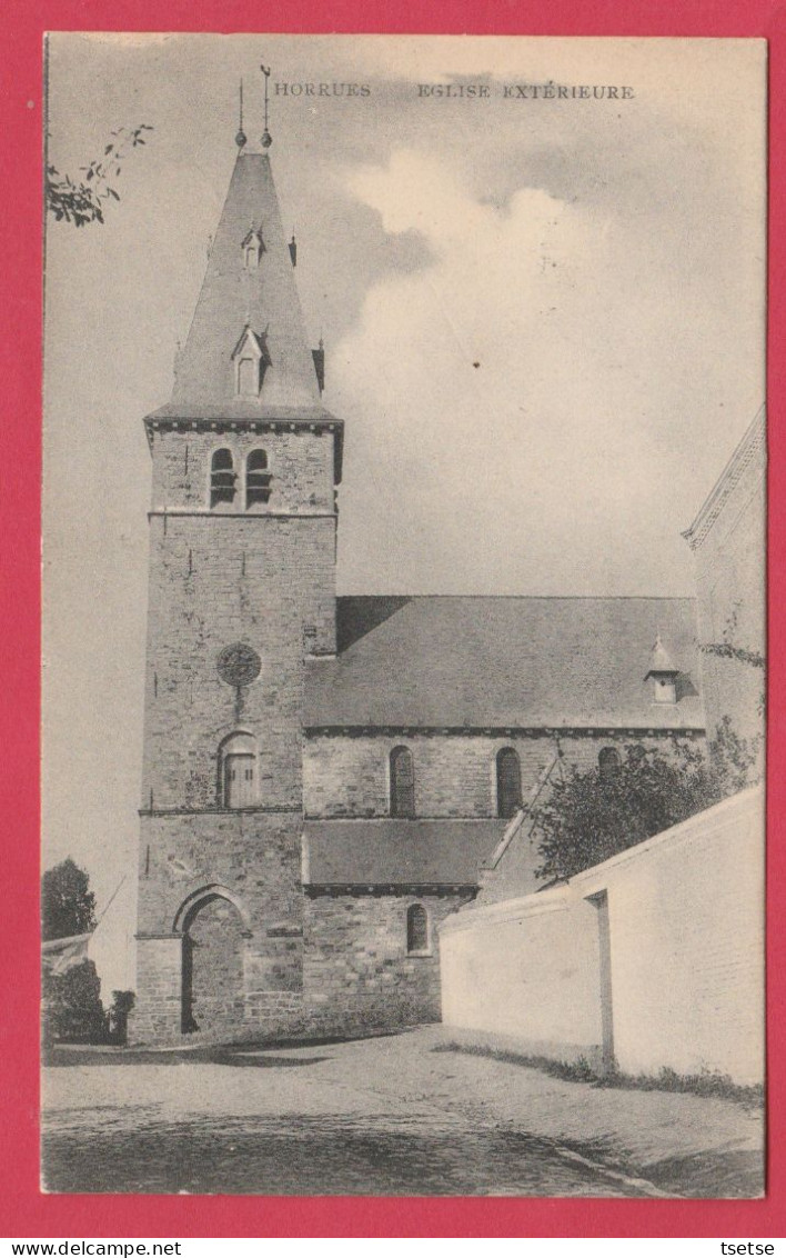 Horrues - Eglise Extérieure - 1908 ( Voir Verso ) - Soignies