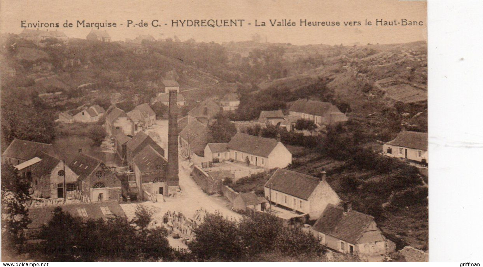 ENVIRONS DE MARQUISE HYDREQUENT LA VALLEE HEUREUSE VERS LE HAUT BANC TBE - Marquise